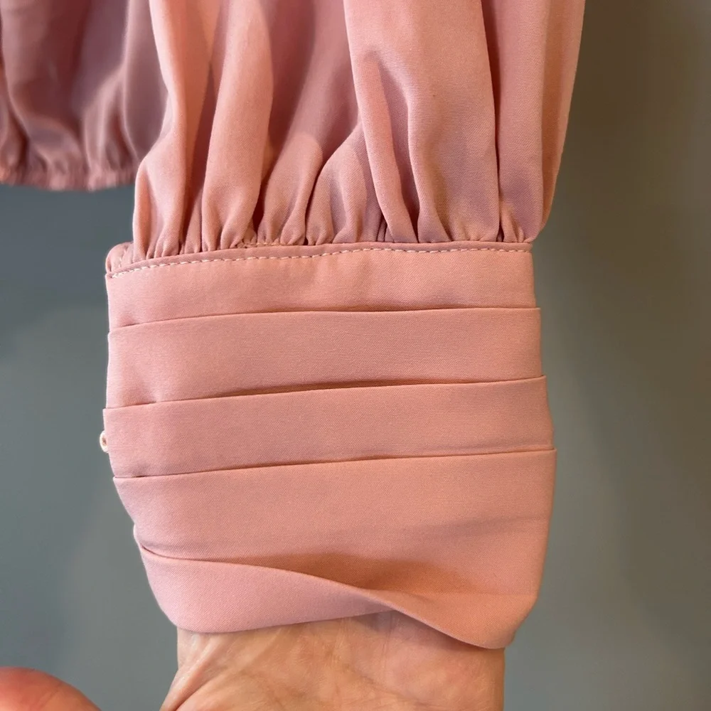 🍀Elegant Pink Women's Blouse - Picture 2 of 6